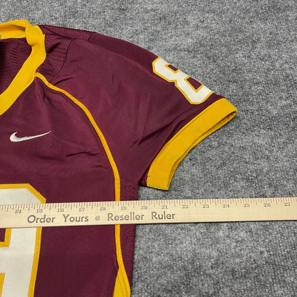 Nike Forest Grove High School Vikings Football Jersey XXL 2XL #89 Red Game Worn - Picture 11 of 12